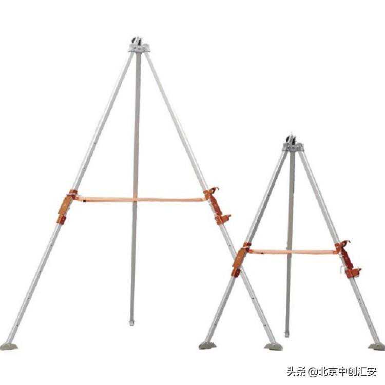 代尔塔有限空间作业防护救援三脚架的材质及高度介绍