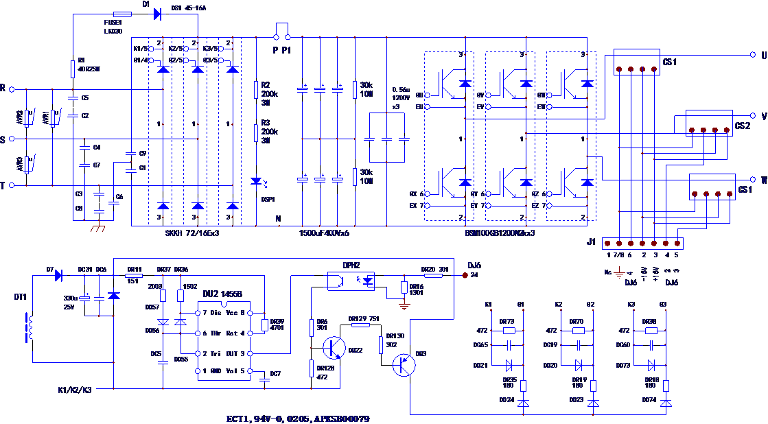 变频器CHRH系列380V和220V的区别