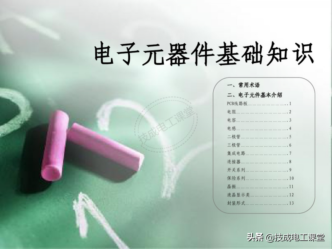 63张电子元件基础知识图，张张都是经典