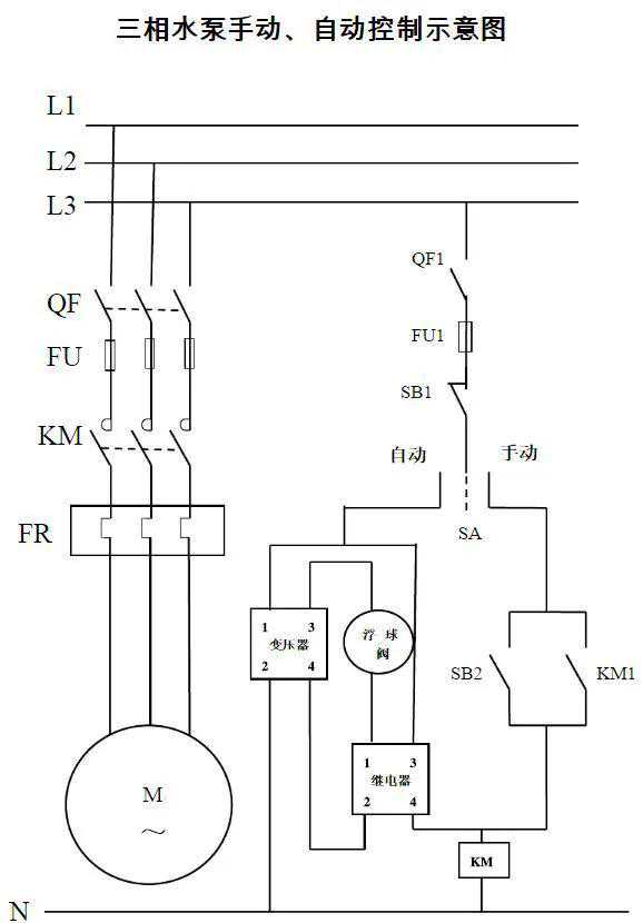 用浮球控制的水泵