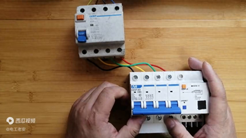 漏保老跳闸不会接线？实物讲解，电工小白也能看懂了吧