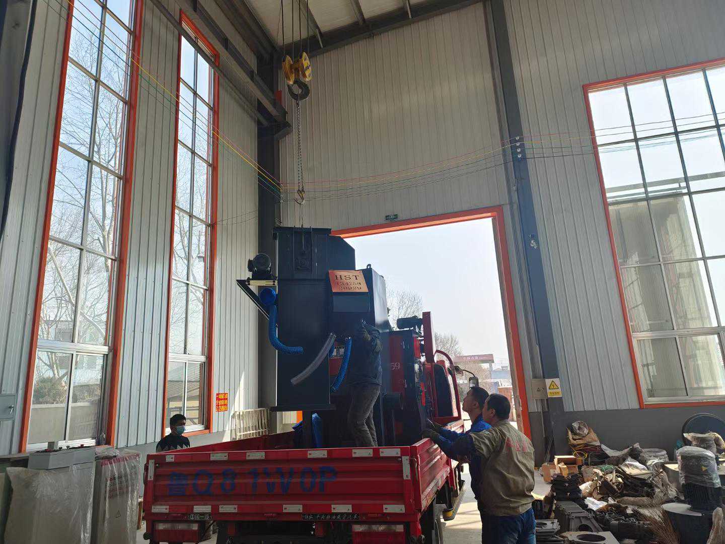 电机壳打砂清理机