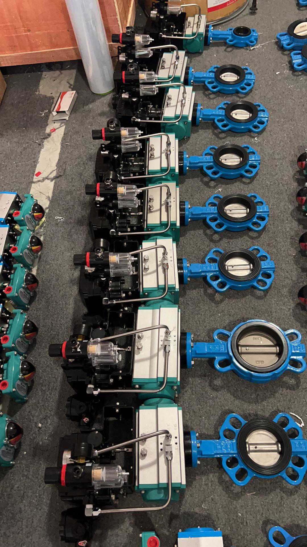 气动对夹蝶阀调节型